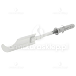 HAK grzejnika aluminiowego dyblowy, uchwyt, wieszak prosty KRÓTKI 18 cm