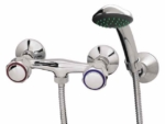 Kran Bateria DIAMOND LUX natryskowa CHROM 2-uchwytowa"D"