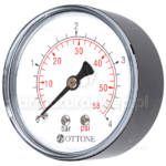 MANOMETR tylny axialny FI 63, 0-10 bar 1/4