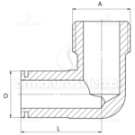 PÓŁŚRUBUNEK mosiężny UNIWERSALNY KĄTOWY 3/4"x3/4" mosiądz do kotła