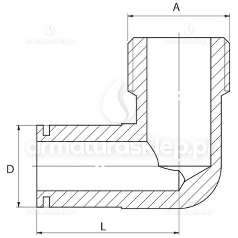 PÓŁŚRUBUNEK mosiężny UNIWERSALNY KĄTOWY 3/4"x3/4" mosiądz do kotła