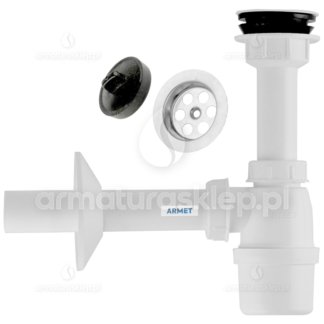 SYFON umywalki fi 32 umywalkowy sitko 50 mm metalowe