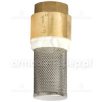 Zawór zwrotny mosiężny 5/4 z koszem ssącym 32 mm