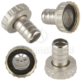 KOŃCÓWKA zaworu kranu czerpalnego 1/2" (GW 3/4") spust wylewka na wąż 14mm