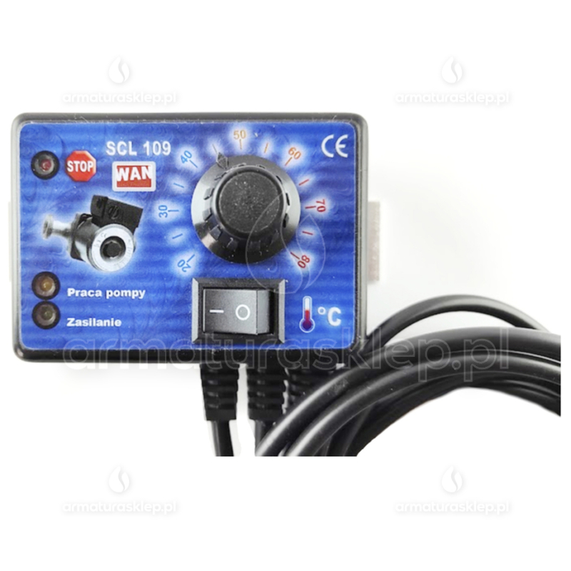STEROWNIK SCL-109 elektroniczny regulator temperatury, termoregulator pompy C.O.