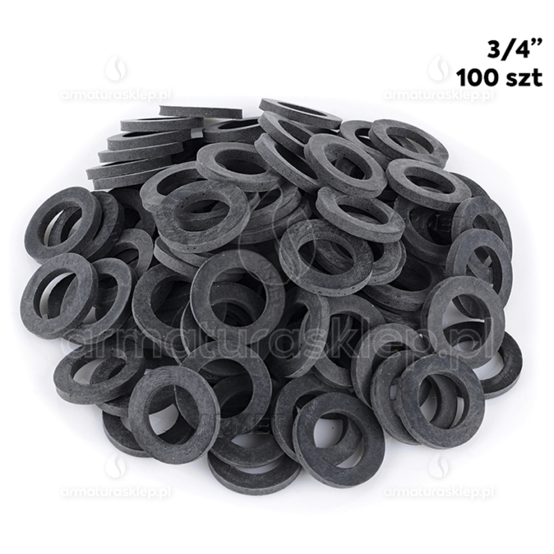100x USZCZELKA węża wężyka gumowa 3/4" hydrauliczna