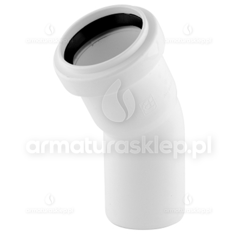 KOLANO kanalizacyjne PCV 40mm kąt 30 st kolanko PP