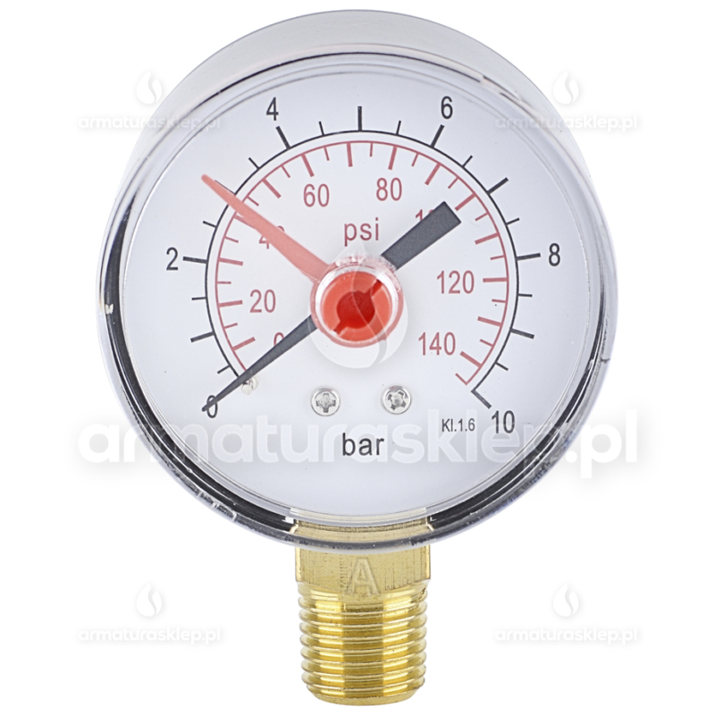 REDUKTOR CIŚNIENIA WODY DN20 3/4" z manometrem 10 bar
