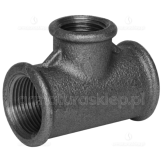 TRÓJNIK żeliwny czarny redukcyjny 6/4 x 5/4