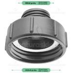 ZŁĄCZE PRZEJŚCIE adapter do mauzera 100x8 GW x S60x6 GZ IBC NAKRĘTKA REDUKCJA