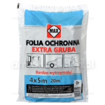 FOLIA OCHRONNA EXTRA GRUBA 4x5m MAX niebieska