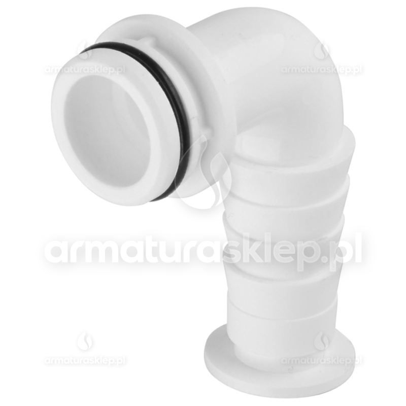 SYFON pralki/zmywarki i suszarki natynkowy nadtynkowy biały 32 mm