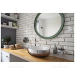 BATERIA GLAMOUR umywalkowa stojąca wysoka CHROM
