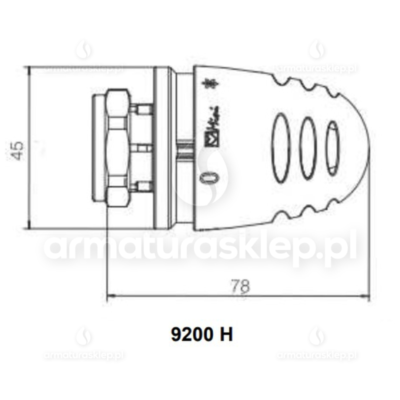 Głowica termostatyczna HERZ MINI M30x1,5