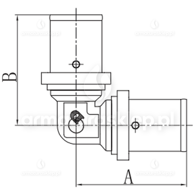 KOLANO PEX zaprasowywane 16 x 16 PRESS