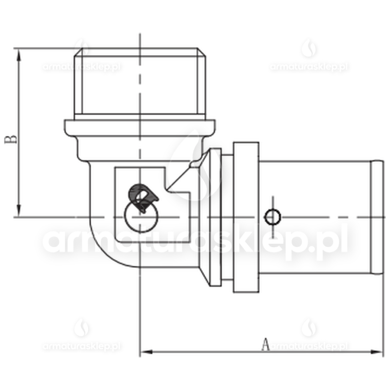 KOLANO PEX zaprasowywane GZ 16 x 1/2 PRESS