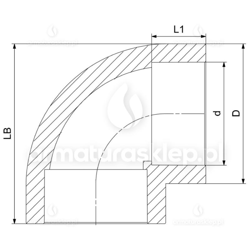 KOLANO PP-R zgrzewane fi 20 mm kolanko