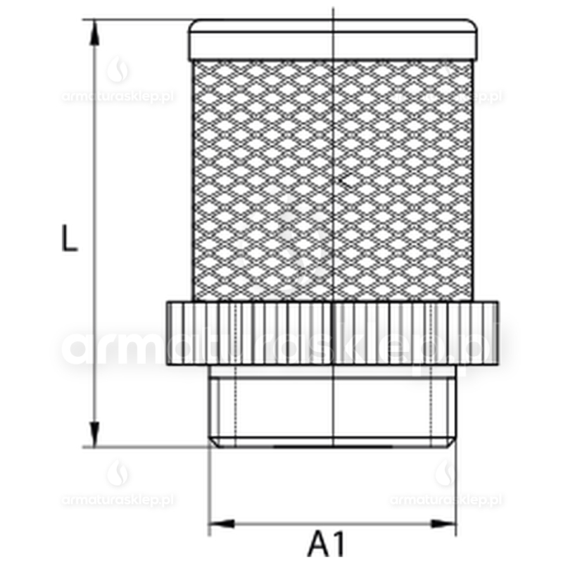 Kosz ssący zaworu zwrotnego 5/4" sitko