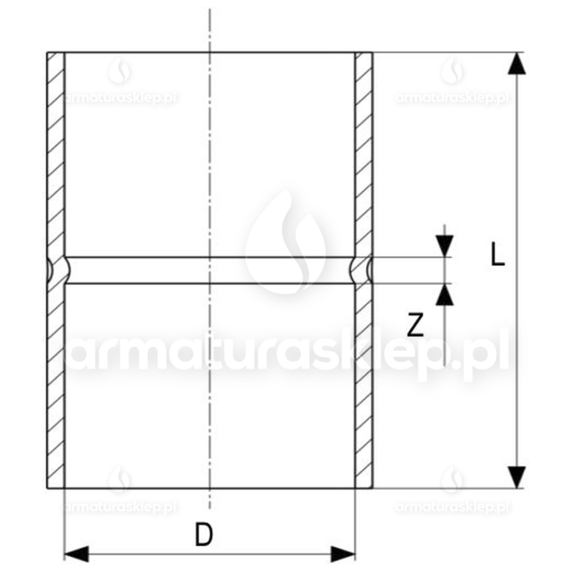 MUFA miedziana 15 mm mufka VIEGA