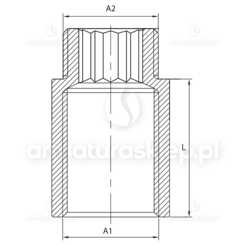 PRZEDŁUŻKA mosiężna 1/2" 10mm 1cm MOSIĄDZ