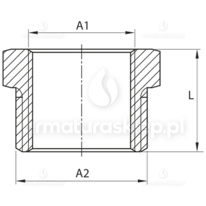 REDUKCJA mosiężna chromowana 1" x 3/4"