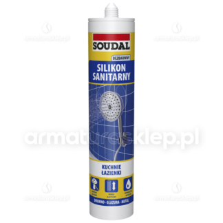 SILIKON SANITARNY BEZBARWNY 280ml SOUDAL 137549