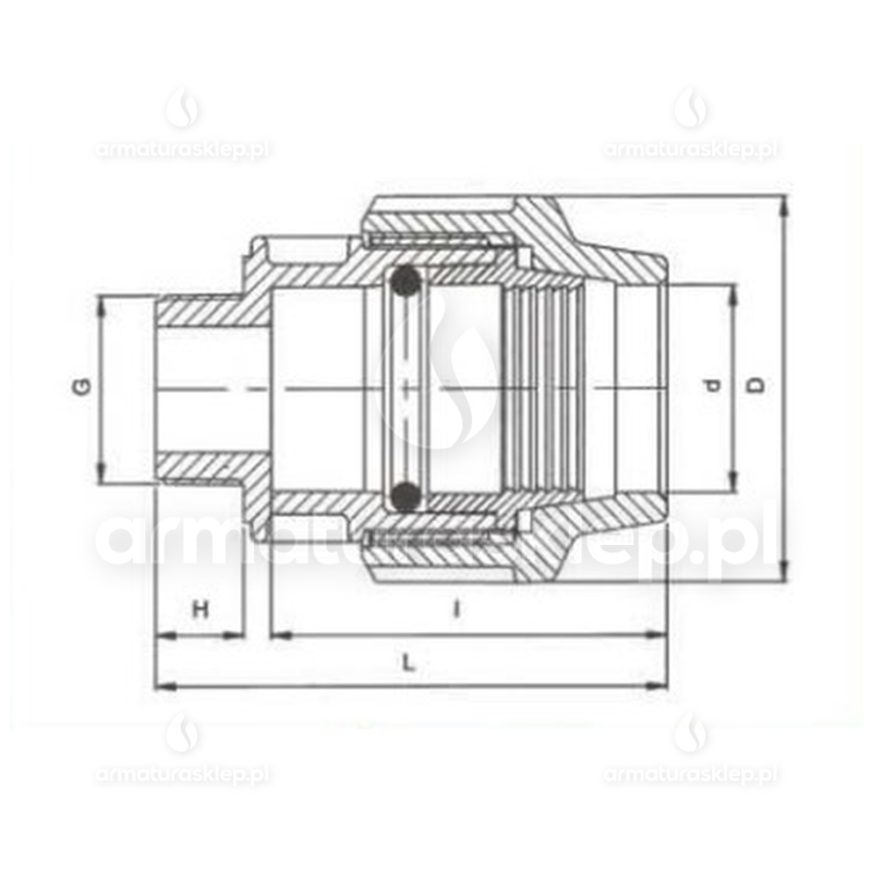 ZŁĄCZKA PE skręcana GZ 25 x 3/4 prosta