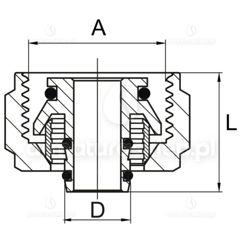 ZŁĄCZKA PEX EUROKONUS GW 16 x 3/4 grz./rozdzielacz