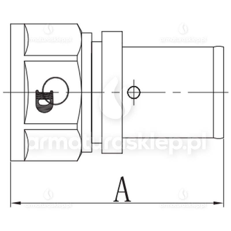 ZŁĄCZKA PEX zaprasowywana GW 16 x 1/2 PRESS