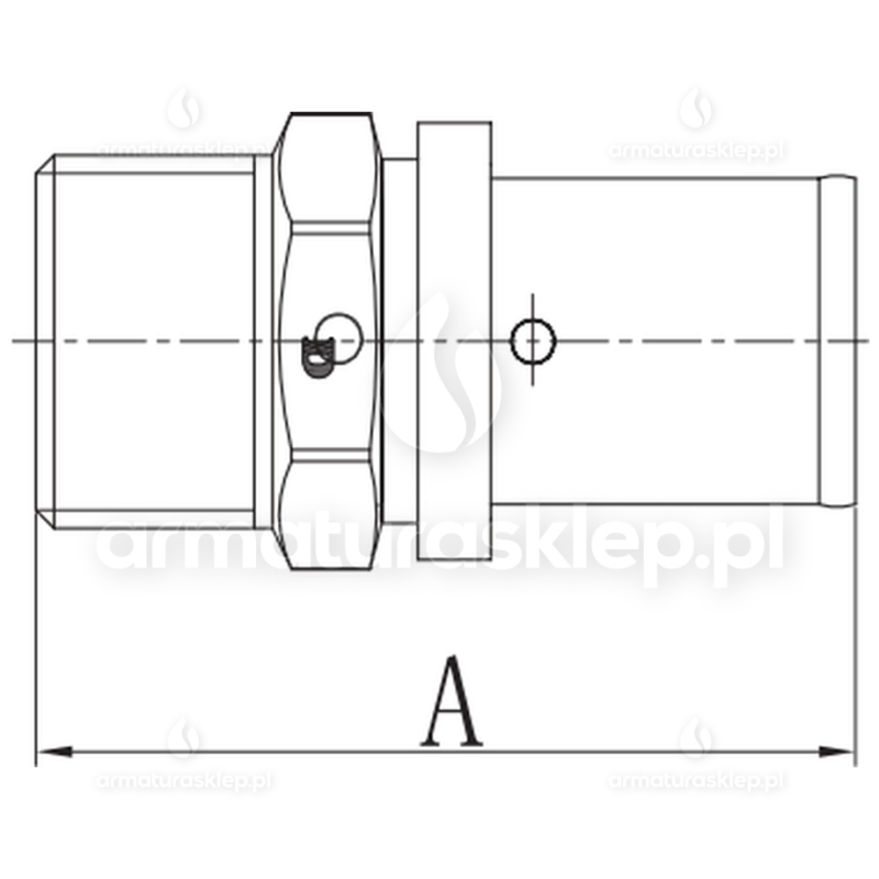 ZŁĄCZKA PEX zaprasowywana GZ 16 x 1/2 PRESS