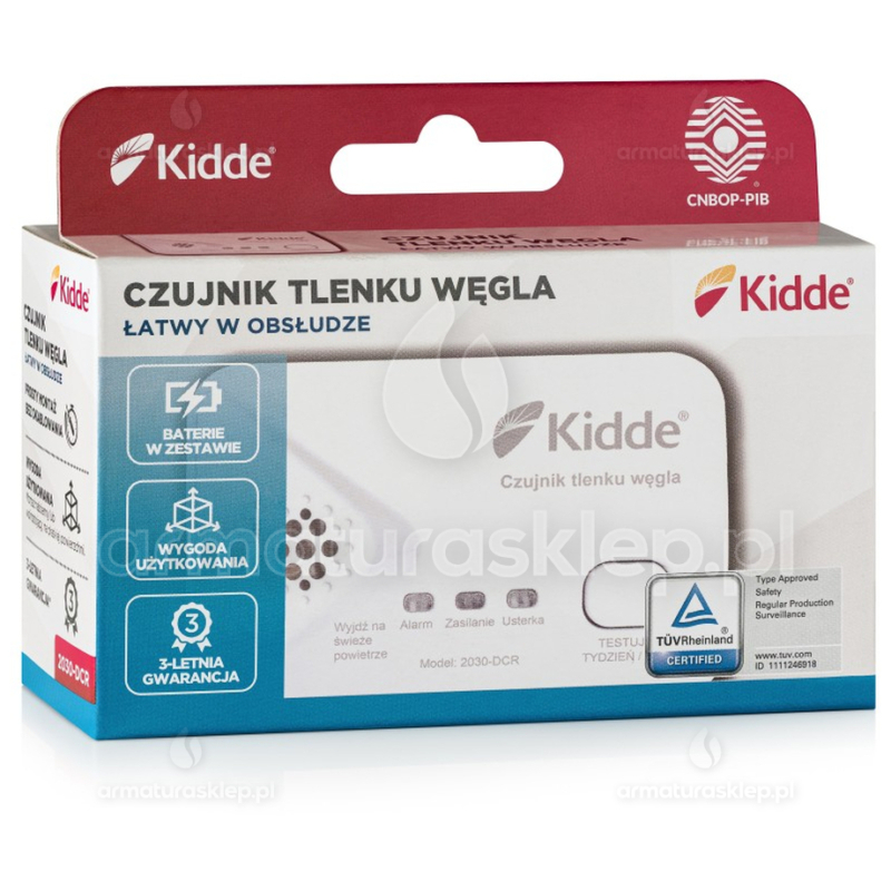 Czujnik czadu (tlenku węgla) KIDDE 2030-DCR elektrochemiczny