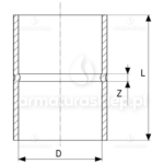 MUFA miedziana 15 mm mufka VIEGA