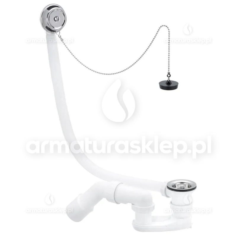 SYFON Wannowy fi 50 z korkiem VIEGA 6387