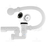 SYFON wanny fi 50 wannowy sitko 50 mm metalowe nadstropowy