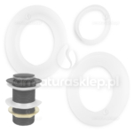 USZCZELKI do korka korków klik-klak 5/4" umywalki silikon uniwersalny click-clack