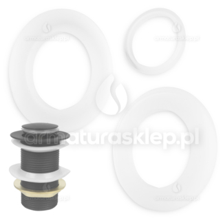 USZCZELKI do korka korków klik-klak 5/4" umywalki silikon uniwersalny click-clack