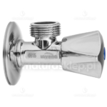 ZAWÓR kątowy grzybkowy odcinający do baterii 1/2"x3/8" CHROM