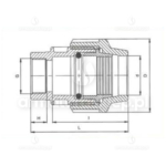 ZŁĄCZKA PE skręcana GW 25 x 3/4 prosta