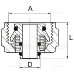 ZŁĄCZKA PEX EUROKONUS GW 16 x 3/4 grz./rozdzielacz
