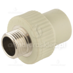 ZŁĄCZKA PP-R zgrzewana prosta fi 20 x 3/4" GZ przejście