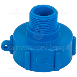 ZŁĄCZE PRZEJŚCIE adapter do mauzera S60x6 GW x 1" GZ IBC NAKRĘTKA REDUKCJA