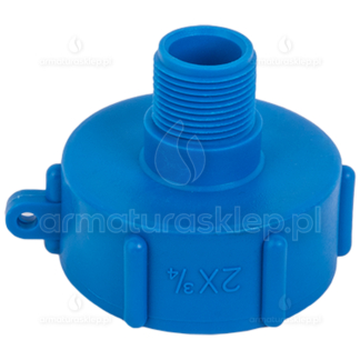 ZŁĄCZE PRZEJŚCIE adapter do mauzera S60x6 GW x 3/4" GZ IBC NAKRĘTKA REDUKCJA