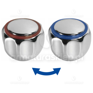 1x POKRĘTŁO baterii standardowych METALOWE CHROM C kurek do kranu