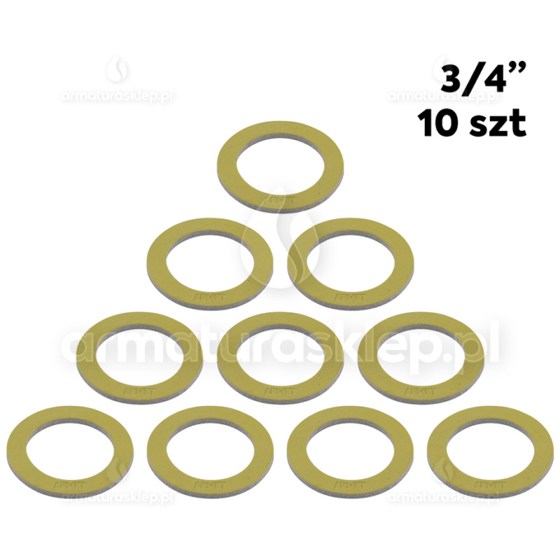 10x USZCZELKA węża temafast ECO 3/4" płaska żółta kryngielit