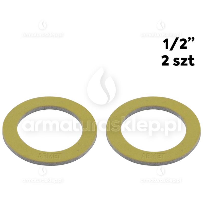2x USZCZELKA węża temafast ECO 1/2" płaska żółta kryngielit