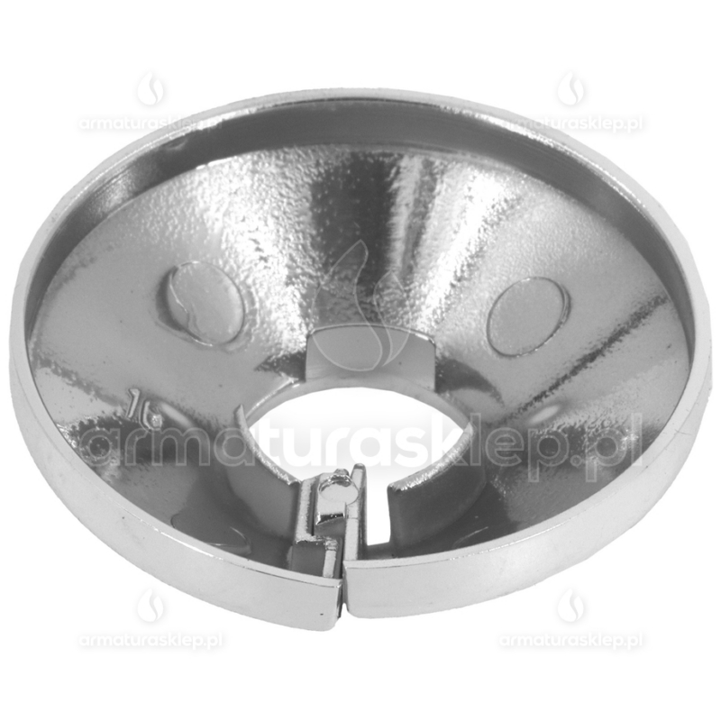 ROZETA maskująca PCV do rur pojedyncza chrom 18mm