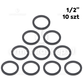 10x USZCZELKA wodomierza gumowa 1/2" płaska guma