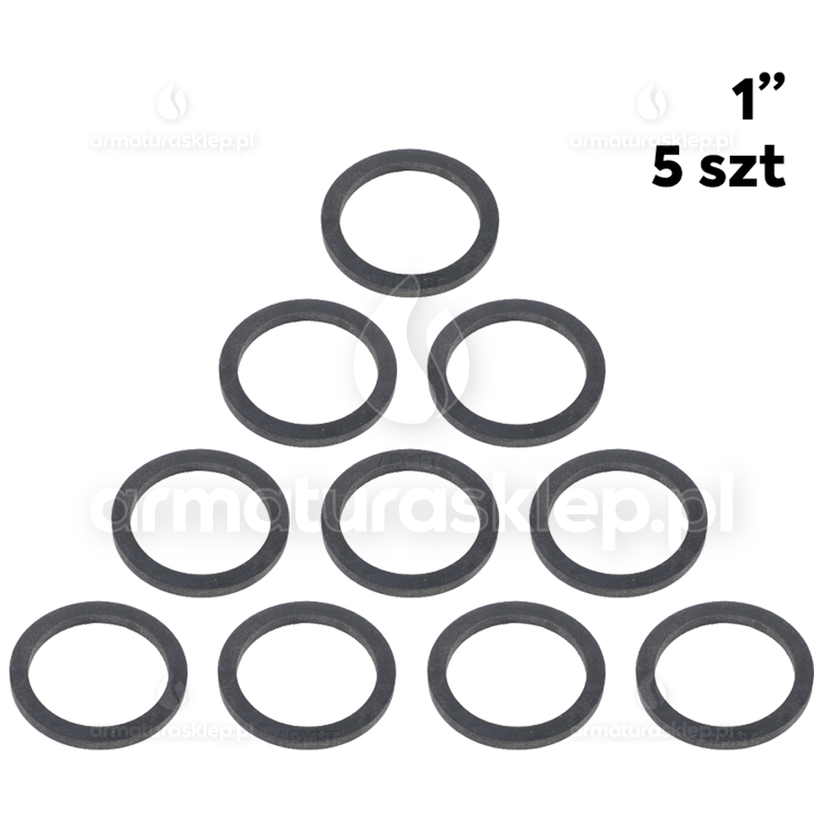 10x USZCZELKA wodomierza gumowa 1" płaska guma