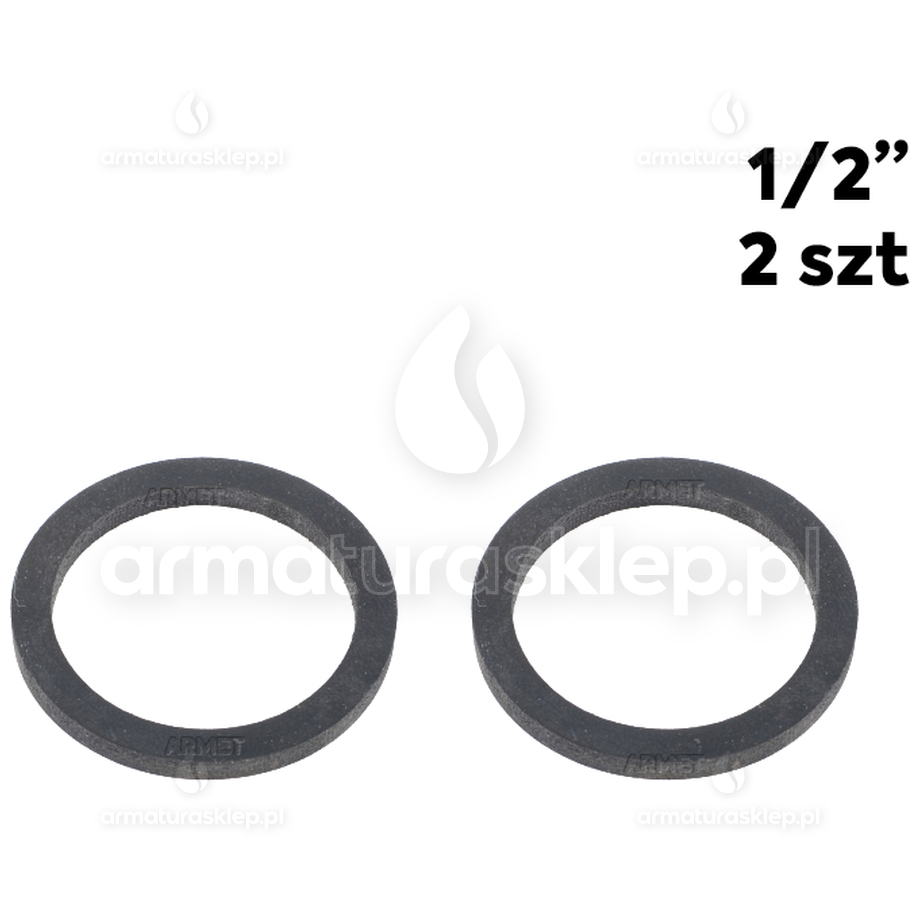 2x USZCZELKA wodomierza gumowa 1/2" płaska guma