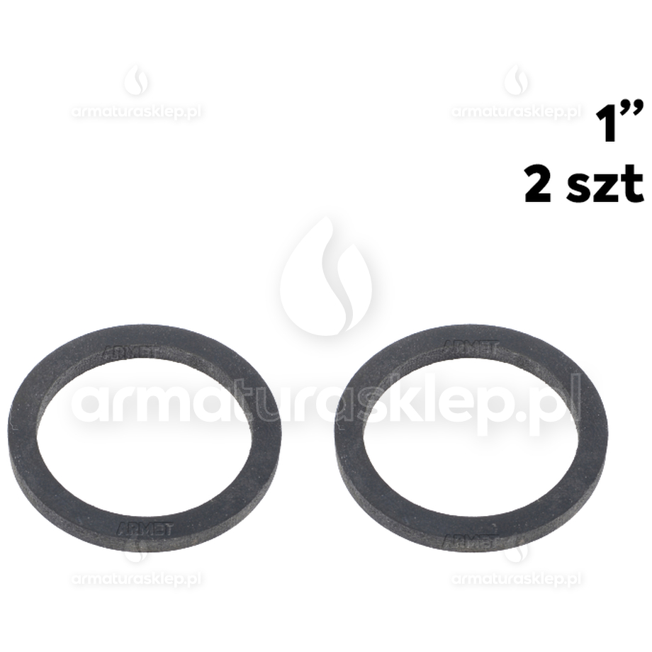 2x USZCZELKA wodomierza gumowa 1" płaska guma